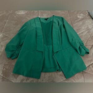 Torrid green 3 quarter sleeve jacket size 0